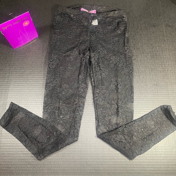 BNIP Daddy Long Legs Lace footless tights small PRICE FIRM NO DISCOUNTS SEE SIZE - Picture 7 of 7